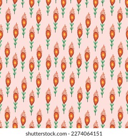 Flower ethnic pattern seamless oriental. Fabric pattern. Design for fabric, curtain, background, carpet, wallpaper, clothing, shirts, dresses, wrapping, batik, vector illustration. Pattern style.