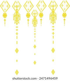 Flower fabric pattern similar to fish teeth