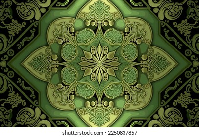 Flower fabric pattern vintage pastel colors. Abstract indigenous graphic line art for flowers ancient. Textile vector illustration old antique vintage retro style. Floral design for clothing, etc.