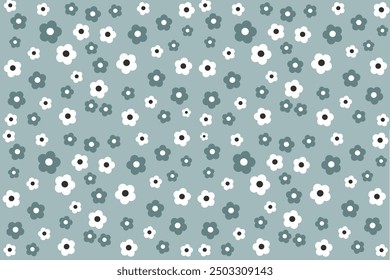 Fondo de pantalla de patrón sin costuras de tela de flores
