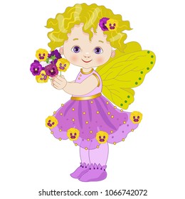 Flower fairy pansy