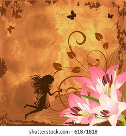 Flower fantasy fairy