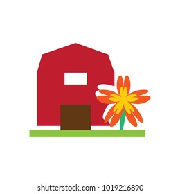 Flower Farm Logo Icon Design