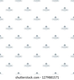 Flower farm pattern vector seamless repeat for any web design