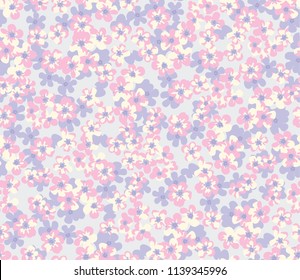 Flower fashion background pattern print.