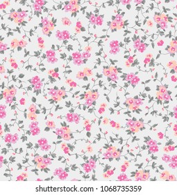 Flower Fashion Texture Background Pattern Print.