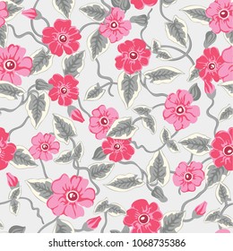 Flower Fashion Texture Background Pattern Print.