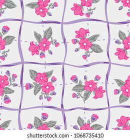 Flower Fashion Texture Background Pattern Print.
