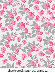 Flower Fashion Texture Background Pattern Print.