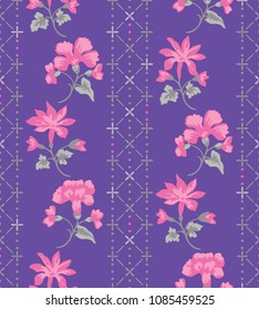 Flower Fashion Texture Background Pattern Print.