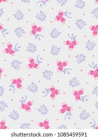 Flower Fashion Texture Background Pattern Print.