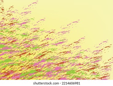 flower field paint abstract background design