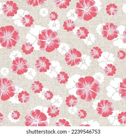 Flower field pattern. Flower Power. Hippie pattern of the sixties.seamless abstract floral vector illustration background