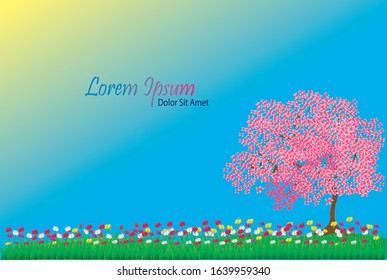 flower fields suitable for decoration and wallpaper