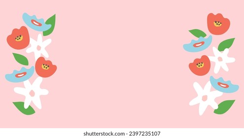 flower, flame, text space, eye-catching image, background, simple, cute