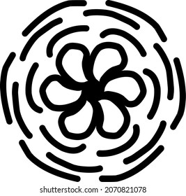 es una flor, con un diseño estético plano. uso perfecto para la web, el diseño, la estrella, etc. Entonces, descarguemos esto.