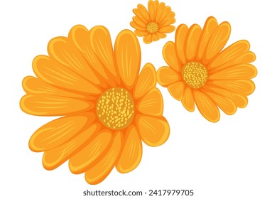 Flower Flat Decor Sticker Design