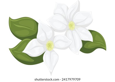Flower Flat Decor Sticker Design 