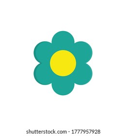 Flower flat, flowers icon, vector illustration isolated on white background