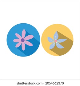 flower flat icon decoration bundling