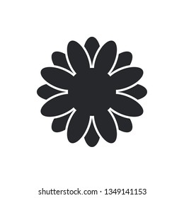 flower flat vector icon