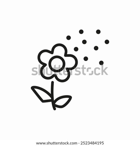 flower flor icon sign vector