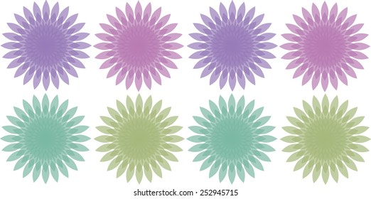 flower flora segment vector