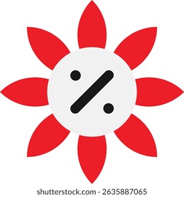 Flower Floral Blossom Icon Vector Flat ILlustration