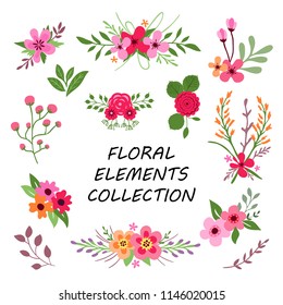 Flower, Floral Flat Vector