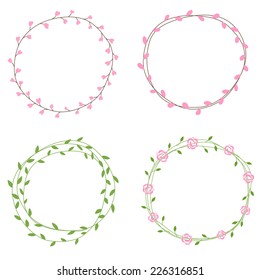 Flower and floral frames collection for your design, invitations, cards