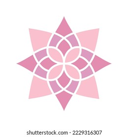 Flower Floral Lotus Pattern Logo design