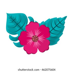 flower floral nature icon vector isolated graphic