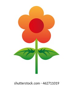 flower floral nature icon vector isolated graphic