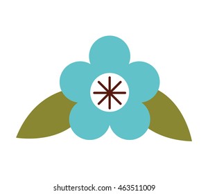 flower floral nature icon vector isolated graphic