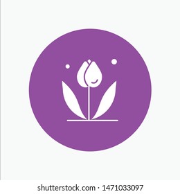 Flower, Floral, Nature, Spring. Vector Icon Template background