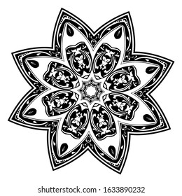 flower floral ornate vector object