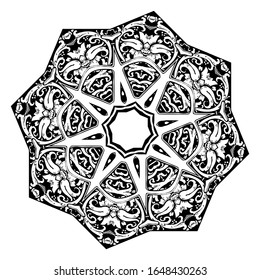 flower floral ornate vector object