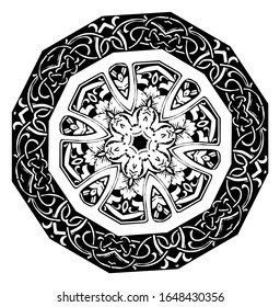 objeto vectorial floral ornamentado con flores
