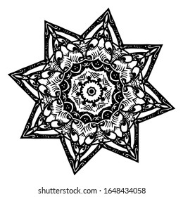 objeto vectorial floral ornamentado con flores