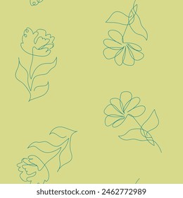 flower, floral, pattern, background, seamless, design, vector, motif, ornament, daisy, blossom, leaf, beauty, textile, vintage, cute, meadow, art, wallpaper, nature, print, illustration, abstract