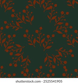 flor, floral, patrón, fondo, sin costuras, diseño, Vector, motivo, adorno, flor, hoja, belleza, textil, vintage, contorno, cartel, prado, hierba, adorable, lino, bonito, botánico, corona