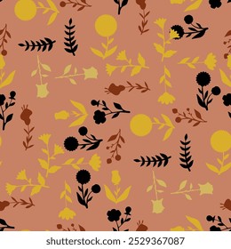 flor, floral, patrón, fondo, sin costuras, diseño, Vector, motivo, adorno, flor, hoja, belleza, textil, vintage, lindo, prado, arte, Fondo de pantalla, naturaleza, impresión, ilustración, abstracto, textura