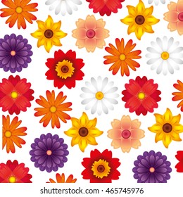 flower floral pattern nature icon vector isolated graphic