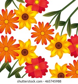 flower floral pattern nature icon vector isolated graphic