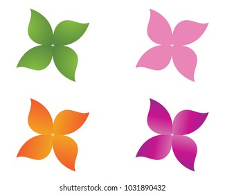 Flower floral patterns on a white background
