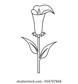Flower floral present, isolated flat icon design.