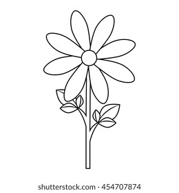 Flower floral present, isolated flat icon design.