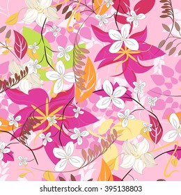 Flower Floral Seamless  Pattern 