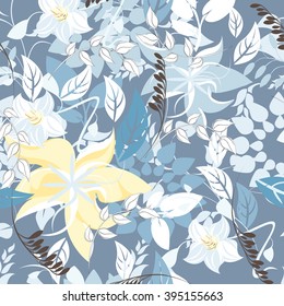 Flower Floral Seamless  Pattern 