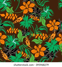Flower Floral Seamless  Pattern 